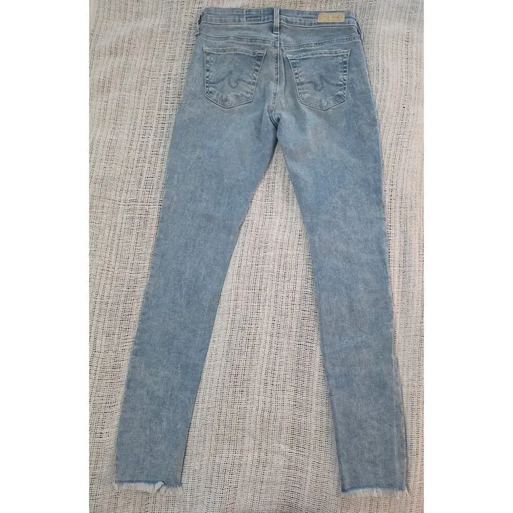 AG Adriano Goldschmied Legging Ankle Jeans 24R Super Skinny Distressed